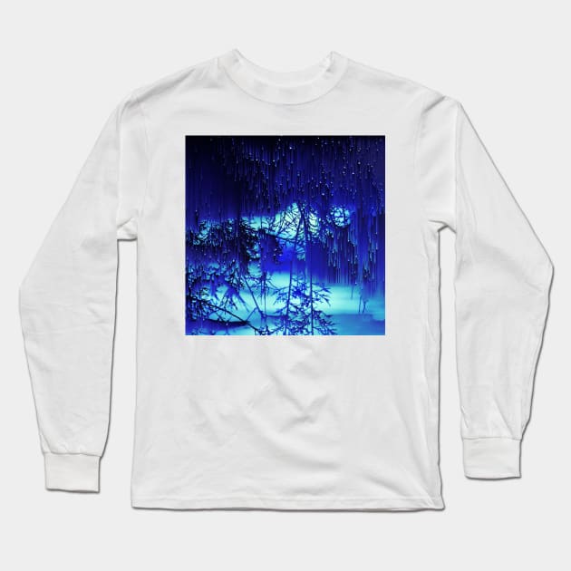 Stopping By Woods Long Sleeve T-Shirt by aeolia